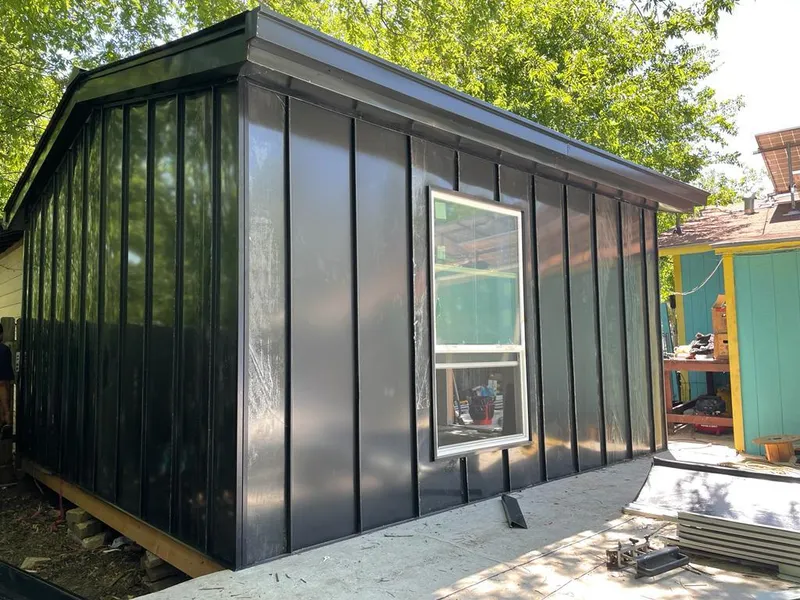 Black standing seam metal wall panels for Metal Roof Installation in Thousand Oaks